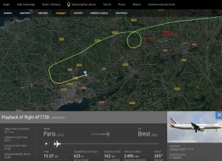 Twice in a week, a commercial airliner approaches for Landivisiau Naval Air Base while destination is Brest Airport