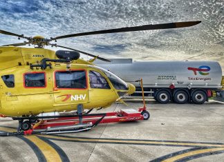 NHV completes the first sustainable aviation flight in the offshore wind industry in collaboration with TotalEnergies