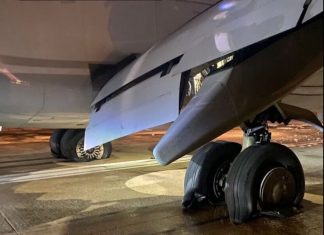Turkish Airlines Boeing 737-800 suffers multiple tyre bursts upon landing at Antakya Airport, Turkey