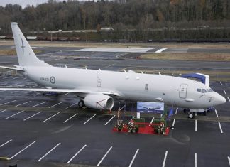 Boeing delivers first P-8A Poseidon to New Zealand