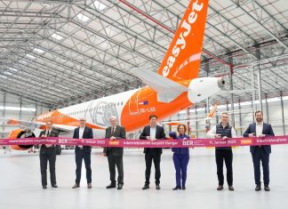 easyJet opens first continental European maintenance hangar at BER airport