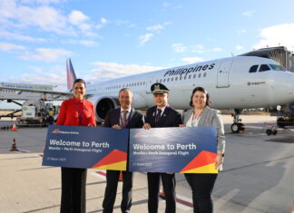 Philippine Airlines’ non-stop service from Manila lands in Perth