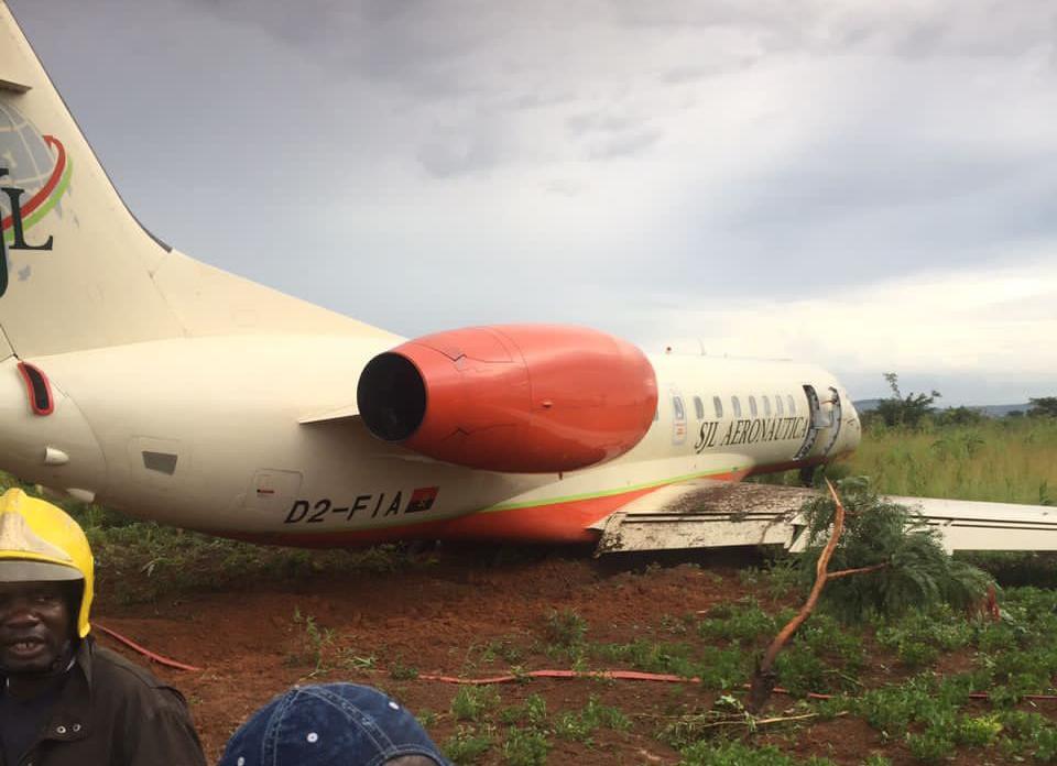 SJL Aeronáutica Embraer 135 overruns runway at Lubumbashi Airport, DRC ...