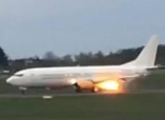Air Horizont Boeing 737 rejects take-off at Braunschweig after flames on engine, grounding Arsenal’s women team