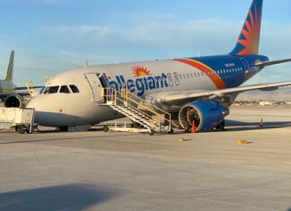 Allegiant Airbus A319 sustains damage during routine maintenance