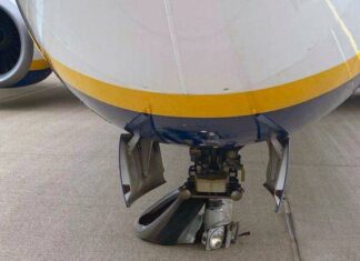 Ryanair plane loses front wheel on landing at Dublin Airport