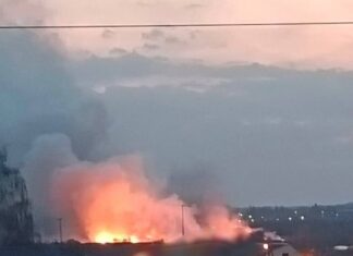 Possible explosions and large fire at the Voronezh Aircraft Plant in Russia