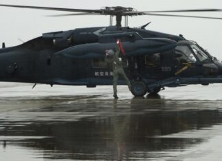 Japanese Black Hawk helicopter