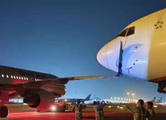 EVA Air Airbus A321 collides with Boeing 777 from same airline at Taipei Airport