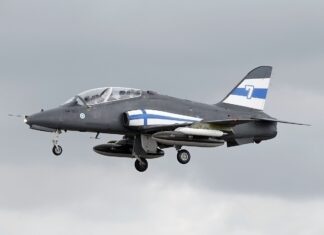 A Finnish Air Force Hawk plane crashed south of Keuru