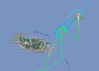 Ryanair flight from Charleroi (and many others) with destination Funchal, Madeira, diverted to Porto Santo