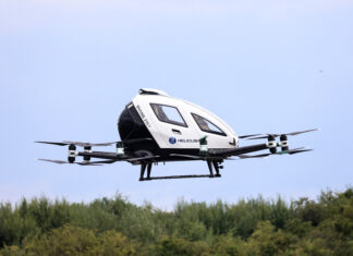 First European transport of blood bags by two-seater drone in Sint-Truiden, Belgium