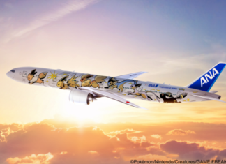 All Nippon Airways (ANA) and The Pokémon Company unveil the “Eevee Jet NH”
