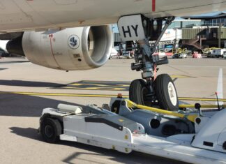 Air France Airbus A319 sustains nose gear damage during push-back