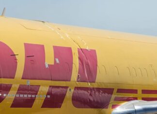 DHL Boeing 767-300 sustains fuselage damage during hard landing at Beirut Airport, Lebanon