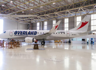 Nigeria’s Overland Airways receives its first Embraer E175