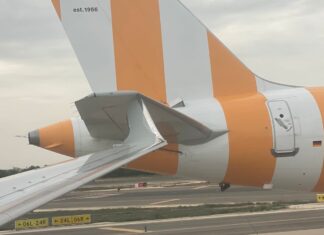 Unfortunate aircraft collision at Palma de Mallorca Airport, Spain, on 19 September
