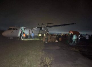 CAA ATR-72F overruns runway on landing at Bunia Airport, DRC