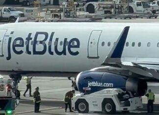 JetBlue Airbus A321 gets damaged at San Francisco Airport during towing incident