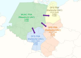 Greater efficiency in European airspace: aircraft can now fly thousands of additional direct routes in the core area of Europe
