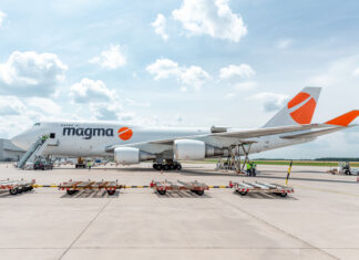 AviaAM Leasing delivers Boeing 747-400F to Challenge Group at Liege Airport