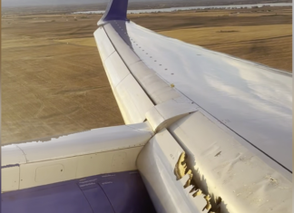 United Airlines flight from San Francisco to Boston diverted to Denver due to damage to one of its wings