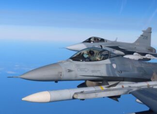 Swedish Gripen conduct first visual identifications over Baltic Sea as NATO member, together with Belgian and German allies