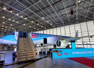 TUI fly Belgium named its second Embraer E195-E2 “Brussels” in a ceremony at Brussels Airport