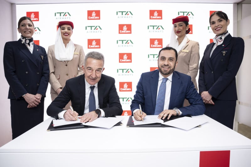 “Emirates and ITA Airways enhance collaboration with increased codeshare agreement”