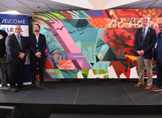 Miami International Airport celebrates LEVEL’s Barcelona service with artistic flair