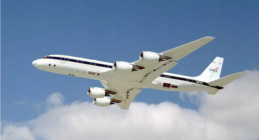 NASA’s DC-8 aircraft makes final journey to Idaho State University