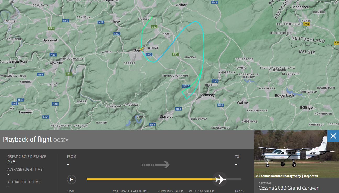 Tourist plane crash at Spa aerodrome: Pilot injured and taken care of by emergency services