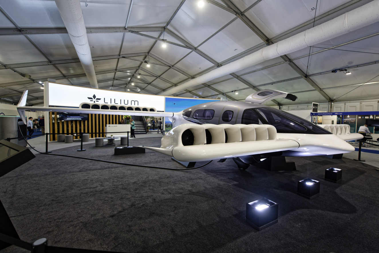 Lilium Jet presented its eVTOL model this week at the Farnborough Airshow