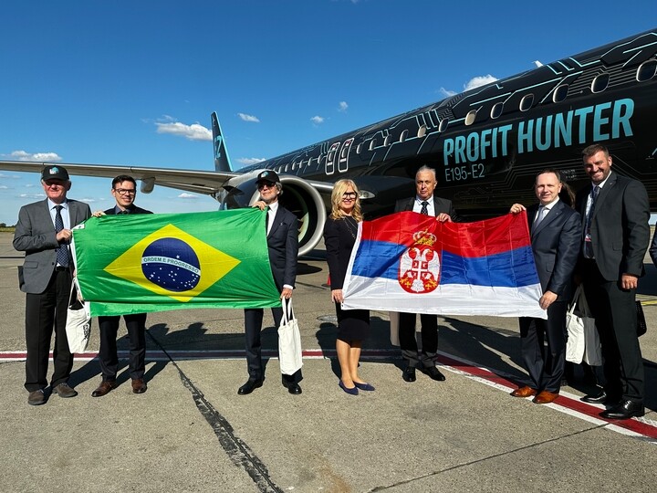 Embraer showcases E195-E2 aircraft in Belgrade