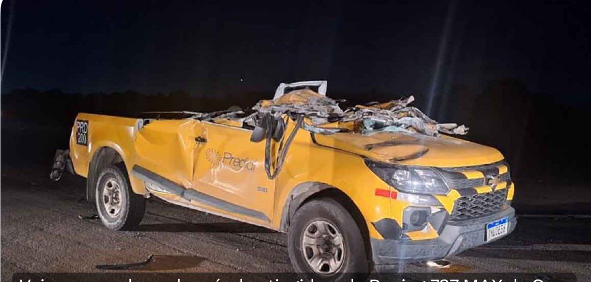 GOL Linhas Aereas Boeing 737 MAX collides with airport truck during take-off in Rio