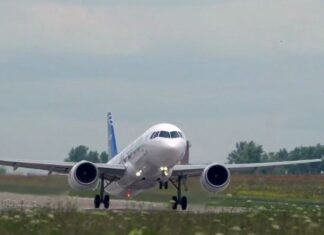 MC-21-310 test aircraft RA-73055 completes first flight in certification testing programme