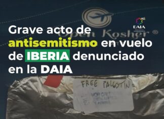 Iberia launches investigation after “Free Palestine” written on kosher meals served to Jewish passengers