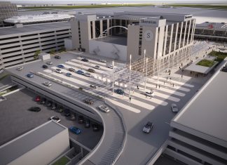 Construction starts on Brussels Airport’s future drop-off zone at departures level