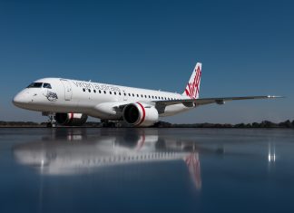 Virgin Australia Group welcomes first E190-E2 in Perth, marking new era for regional aviation