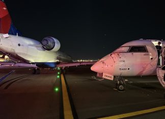 Two Delta regional jets collide at New York LaGuardia Airport