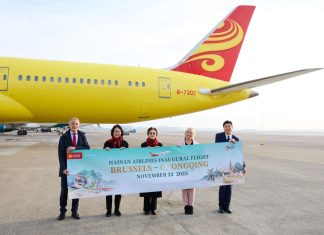 Hainan Airlines launches Brussels–Chongqing route, strengthening air links between China and Belgium