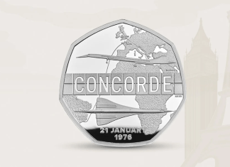 UK’s Royal Mint unveils Concorde 50p coin marking 50 years of supersonic passenger flight