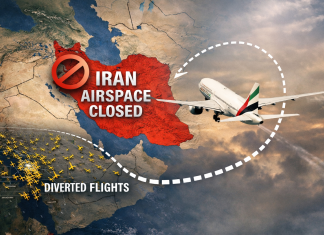 Iran abruptly closes airspace as airlines divert and avoid Tehran FIR