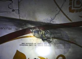 Myanmar National Airlines ATR 72 struck by kamikaze drones at Myitkyina Airport