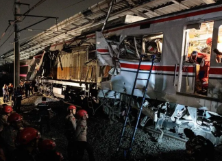 Train collision near Jakarta leaves dozens dead and injured