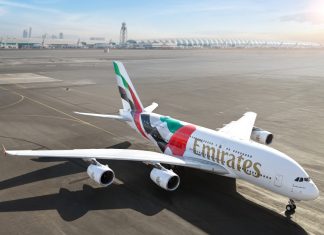 Emirates unveils giant UAE flag livery on Airbus A380