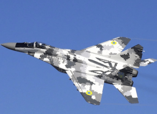 Ukrainian MiG-29 crashes during combat mission, pilot ejects safely