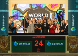 KLM and Delta launch WorldPride Amsterdam 2026 with Euronext opening bell