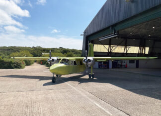 First fully UK-built Islander begins testing ahead of September flight